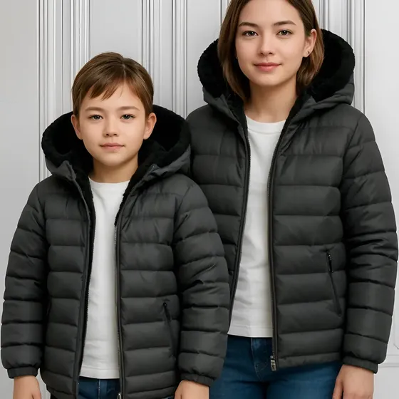 Jaqueta Infantil Juvenil Forrada Puffer Menina/Menino Teen
