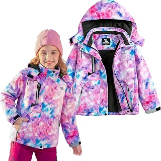 Girls Winter Ski Jacket — Waterproof, F-purple